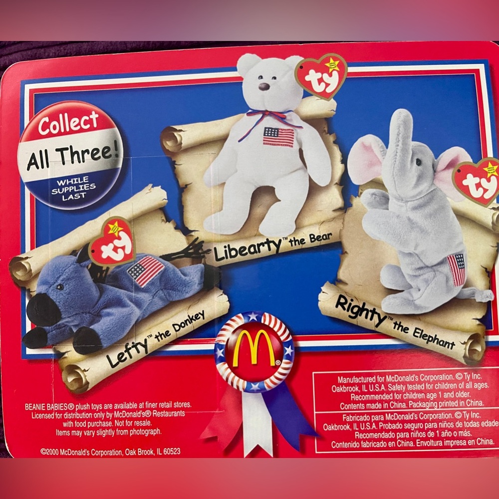 McDonalds TY beanie babies
